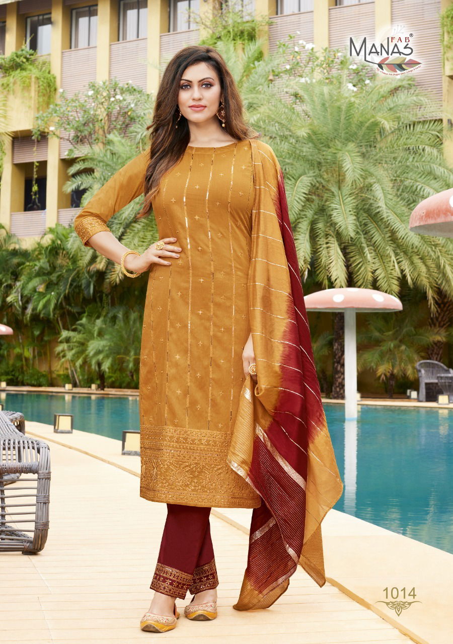 Manas Lucknowi 3 Fancy Festive Wear Designer Ready Made Collection
